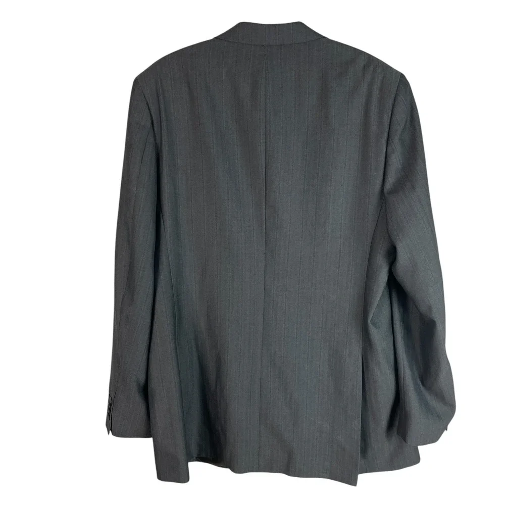 NEW Banana Republic Wool/Polyester Blend Blazer Jacket Mens 46L Gray‎ 3 Button